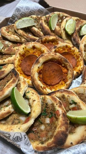 Esfihas! at Mistura Vegana in Guarulhos