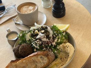 Nourish bowl with falafel  at Little Aus - 리틀오스 in Busan