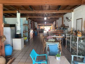 Interior, looking back from the ocean side at Tamachat Vegan Food - ธรรมชาติ in Koh Samui
