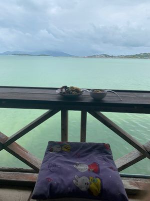 A lovely spot to enjoy some good food! at Tamachat Vegan Food - ธรรมชาติ in Koh Samui