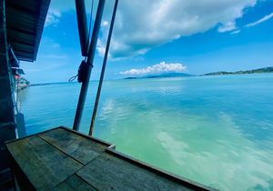 View from the dining area at Tamachat Vegan Food - ธรรมชาติ in Koh Samui