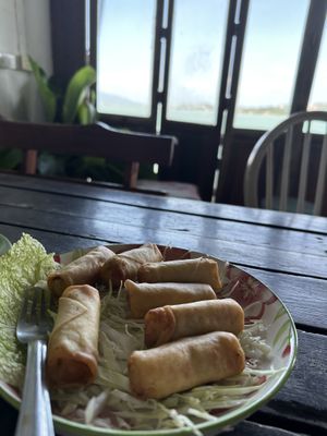 Spring rolls!  at Tamachat Vegan Food - ธรรมชาติ in Koh Samui