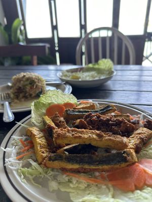 Fried fish  at Tamachat Vegan Food - ธรรมชาติ in Koh Samui