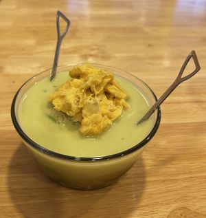 Durian cendol  at Sanjan Cafe in Chiang Mai