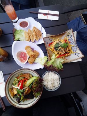 Our lunch at Veggie Vu  in Cologne