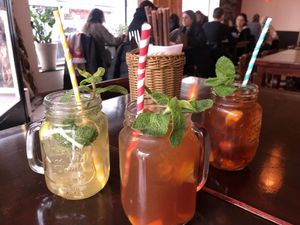 Fresh made lemonades  at Veggie Vu  in Cologne