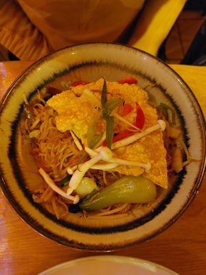 #20 rice noodles with tofu and veggies at Veggie Vu  in Cologne