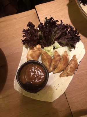 Kimchi gyoza  at Veggie Vu  in Cologne