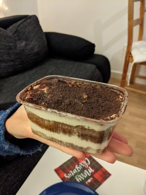 Vegan tiramisu at San Paolo Bar Cafe in Munich