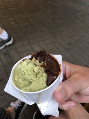 Pistachio and chocolate   at Alfreddo Veggani in Sao Paulo