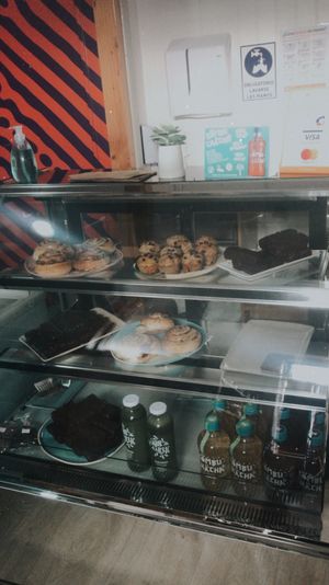 Counter at Sabor a Verde in Valdivia