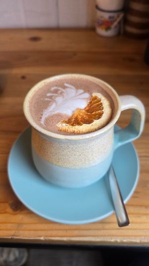 Chocolate caliente con soya at Sabor a Verde in Valdivia