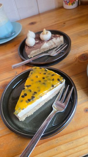 Tarta maracuyá at Sabor a Verde in Valdivia