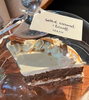 one of the vegan cakes at Picnic Cafe in Hobart