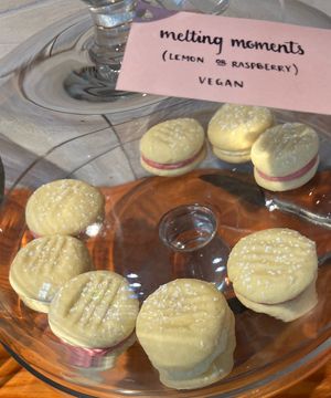 one of the vegan biscuits at Picnic Cafe in Hobart