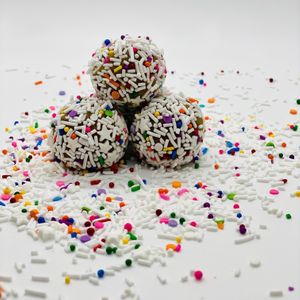 Sprinkle Cookie Protein Truffles  at ingrained in Chicago