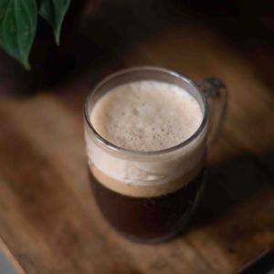 Kaapi Megam | Praveen's unique creation. Hot coffee with cloud on top.  at Climate Wave Coffee Company in Chennai