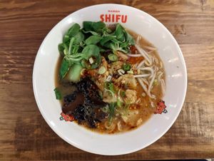 Vegan ramen (dragon ramen) at Ramen Shifu - Paral·lel in Barcelona
