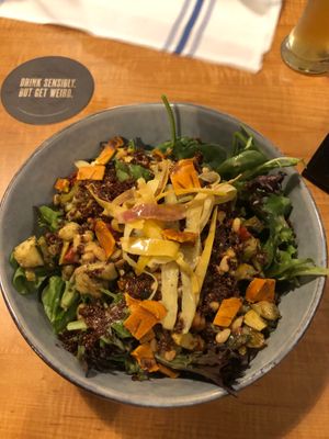 Salad bowl at Persimmon Hollow Brewing Co in Orlando