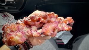 Nom nom  at Pinkbox Doughnuts in Las Vegas