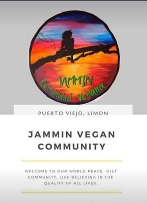 Us at Jammin Comunidad Vegana in Puerto Viejo De Talamanca