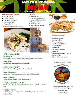 Live believing in the quality of all lives at Jammin Comunidad Vegana in Puerto Viejo De Talamanca