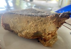  vegan Spanish tortilla - wonderful   at Jammin Comunidad Vegana in Puerto Viejo De Talamanca