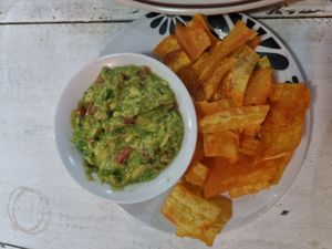 Guacamole, freshly made for me at Jammin Comunidad Vegana in Puerto Viejo De Talamanca