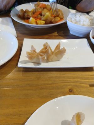 Vegan cream cheese wontons at Veggie Village in Scottsdale