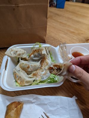 Pot stickers at Veggie Village in Scottsdale