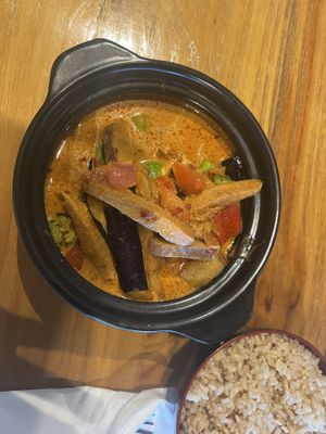 Fish curry   at Veggie Village in Scottsdale