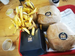 Two Burger Menus at Beesechurgers in The Hague