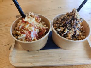 Delicious food!!! Very good burgers, fries, milkshakes and sundays. at Beesechurgers in The Hague