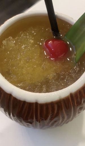 Coco Ono cocktail. at Po-Ké Ono in Oranjestad