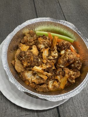 Buffalo Cauliflower -very tasty!  at D'Matteos Pizza & Grill in Ronkonkoma