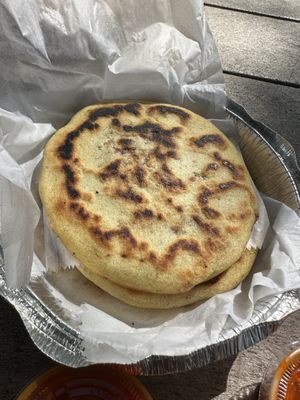 Bean and cheese pupusas  at D'Matteos Pizza & Grill in Ronkonkoma