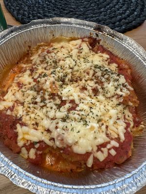 Eggplant Parm dinner (vegan)  at D'Matteos Pizza & Grill in Ronkonkoma