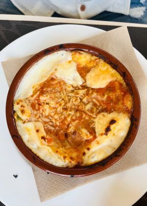 Vegan lasagne  at Chris Kitchen in Fuerteventura