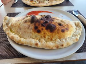 Calzone at Chris Kitchen in Fuerteventura