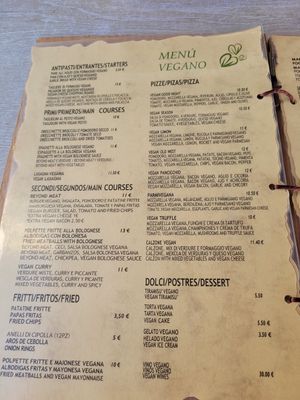 Menu (October 2023) at Chris Kitchen in Fuerteventura