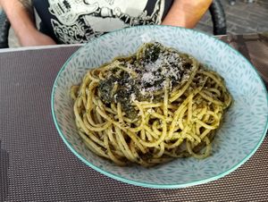 Tagliolini Pesto Genovese Vegan at Chris Kitchen in Fuerteventura