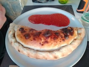 Calzone at Chris Kitchen in Fuerteventura