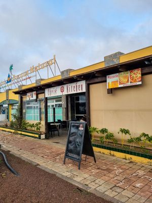 Outside (at the end of corralejo but worth to go there) at Chris Kitchen in Fuerteventura