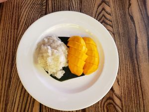 Mango Sticky Rice at Thai Market in New York City