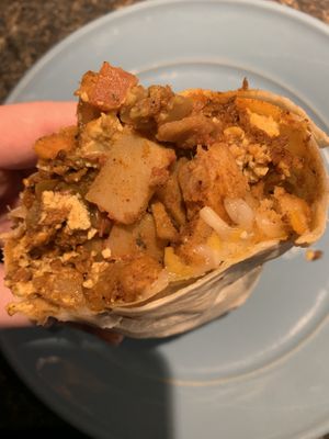  Breakfast burrito at Under the Ground Blono in Downs