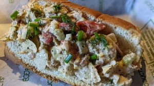 Lobstuh Sandwich at Under the Ground Blono in Downs