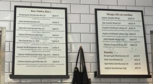 menu list  at Rira in Budapest