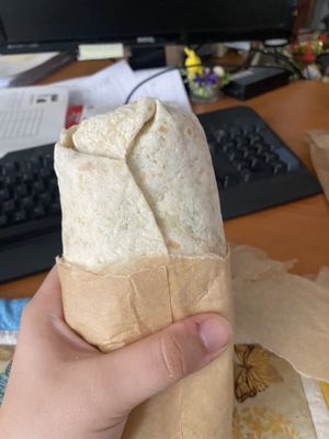 pumpkin falafel wrap  at Rira in Budapest