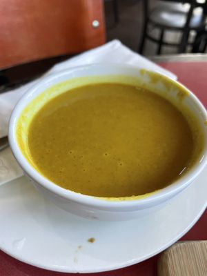 Vegan squash soup very yummy  at Rainshadow Cafe in Sequim