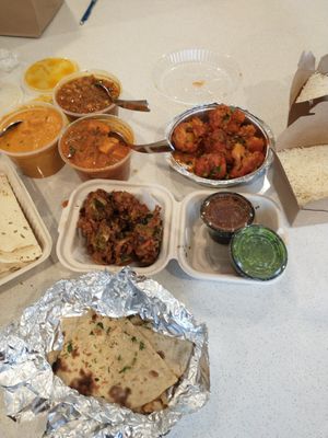 Take out was still hot and super fresh! All vegan! at Curry Kitchen in Lakewood